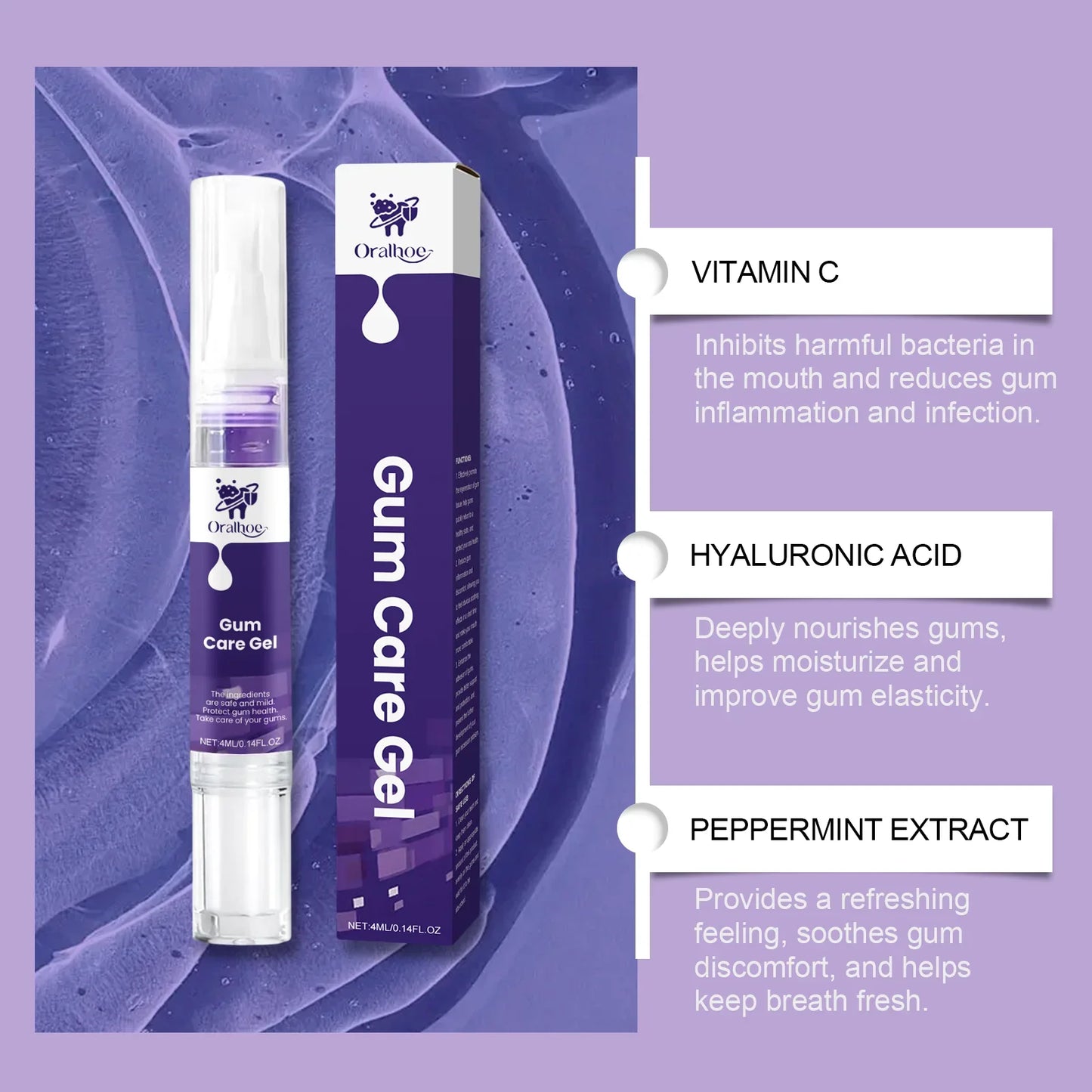 Purple Gum Care Gel – Stain Removal & Bright Teeth Daily Gel