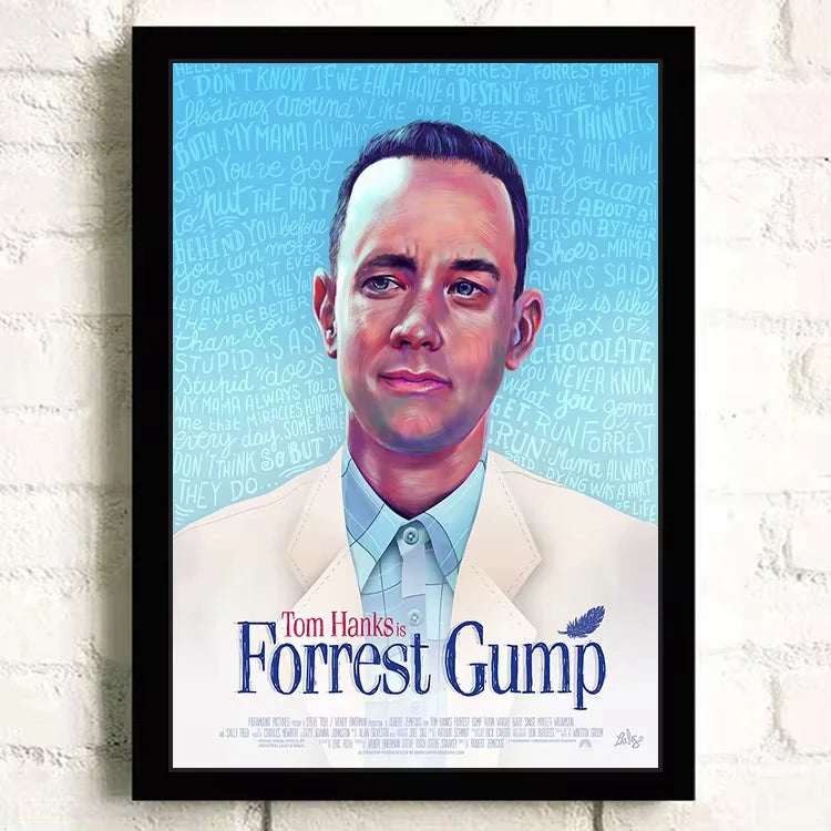 Forrest Gump Classic Movie Canvas Wall Art Poster | Home Decor