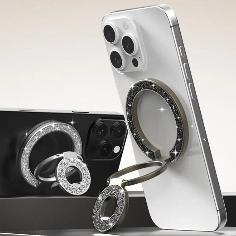 Mobile Phone Strong Magnetic Holder for Magsafe Double-sided Magnet Stand Portable Folding Ring Bracket for Xiaomi iPhone 16 15 Peaceful Pleasures Health and Wellness