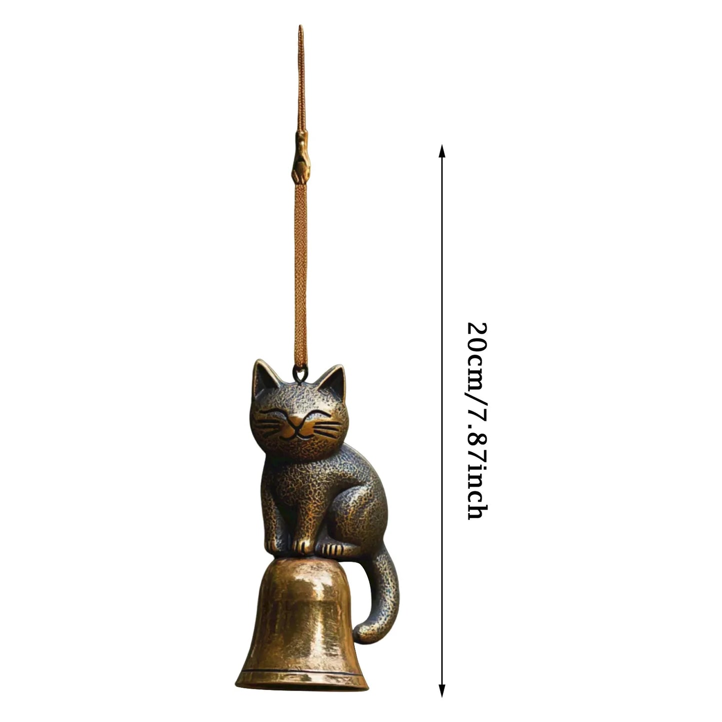 Metal Cat Wind Chime | Outdoor Garden Decor & Cat Lover Gift