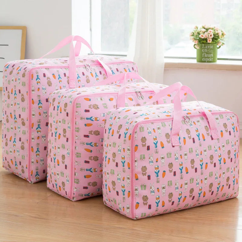 Quilt storage bag three-piece set quilt Oxford cloth waterproof storage bag luggage moving bag clothes bag clothes bag Peaceful Pleasures Health and Wellness