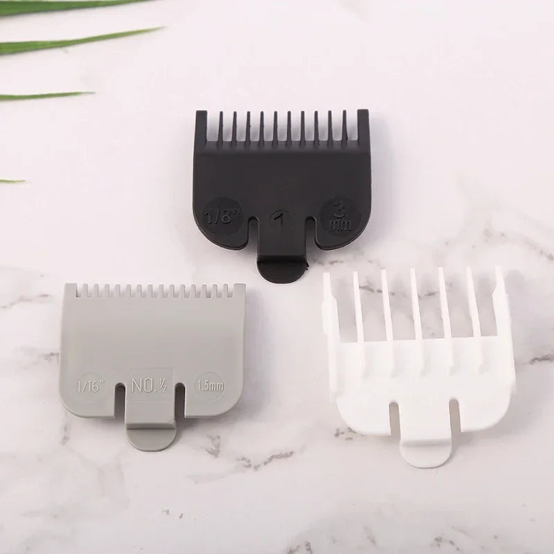 3Pcs Hair Clipper Guards Guide Combs Trimmer Cutting Guides Styling Tools Attachment Compatible 1.5mm 3mm 4.5mm Peaceful Pleasures Health and Wellness