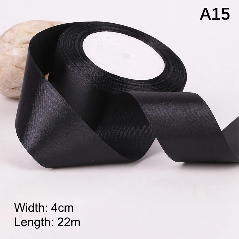 4cm Satin Ribbon Roll 25 Yards – Bows, Gifts & DIY Crafts