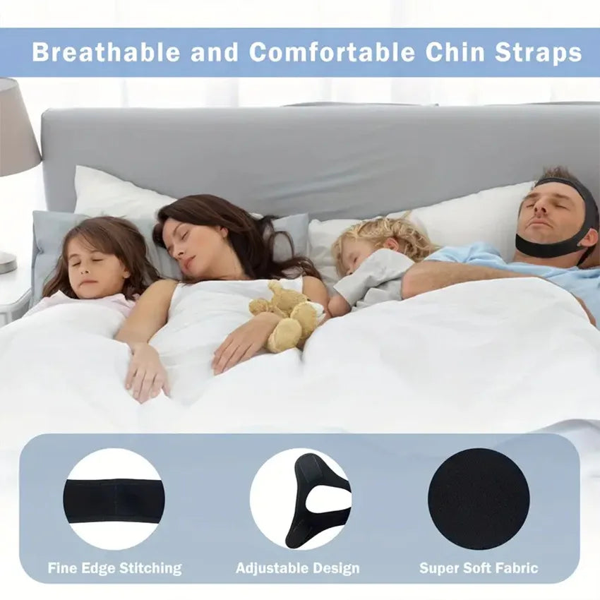 Adjustable Anti-Snoring Chin Strap for Men & Women
