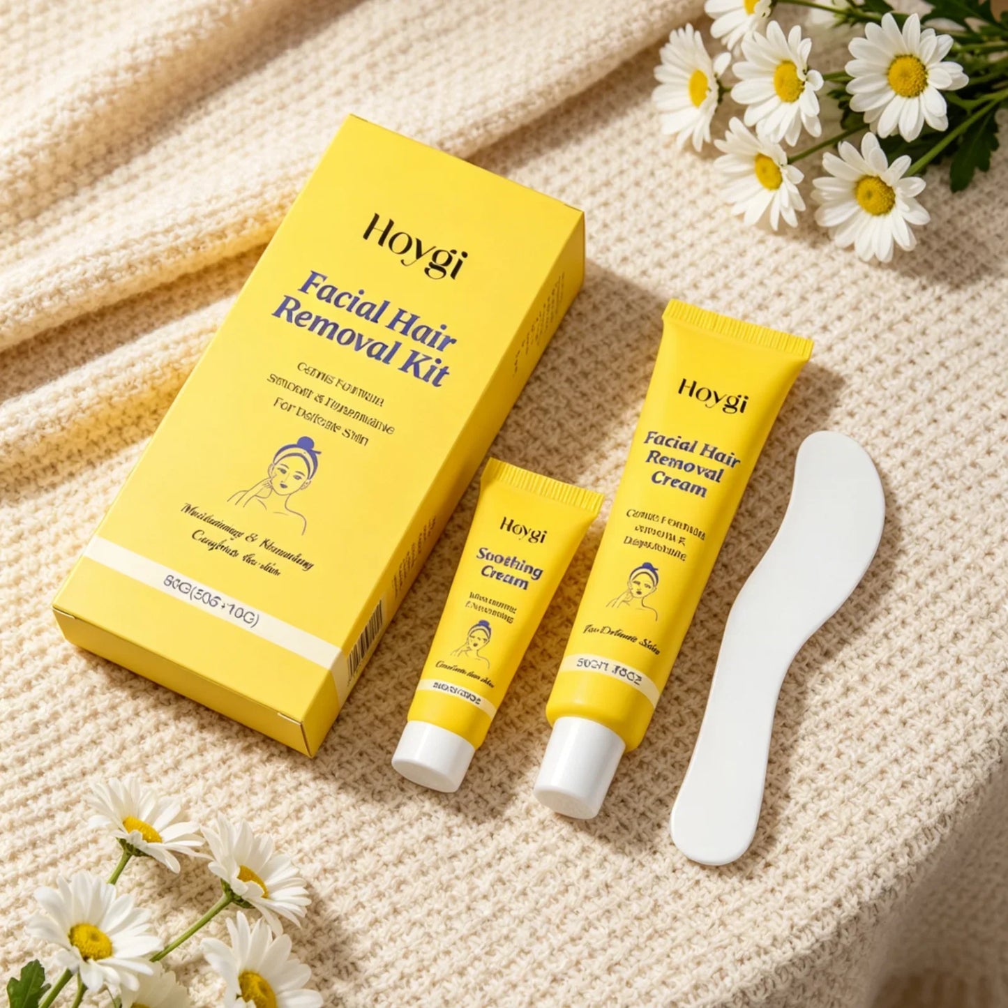 Hoygi Facial Hair Removal Cream – Natural & Painless 60g
