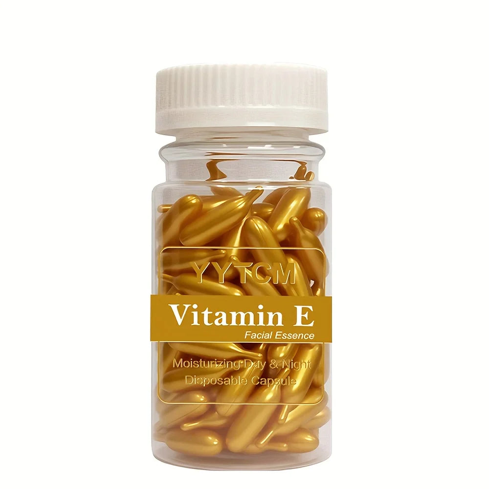 Vitamin E Serum Capsules – Hydrating Face Oil Essence | 90ct