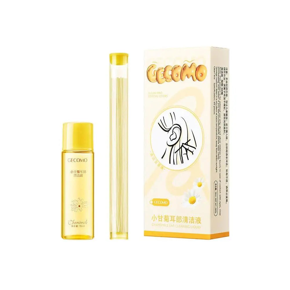 Ear Piercing Cleaning Kit – 60 Soft Lines & Gentle Solution