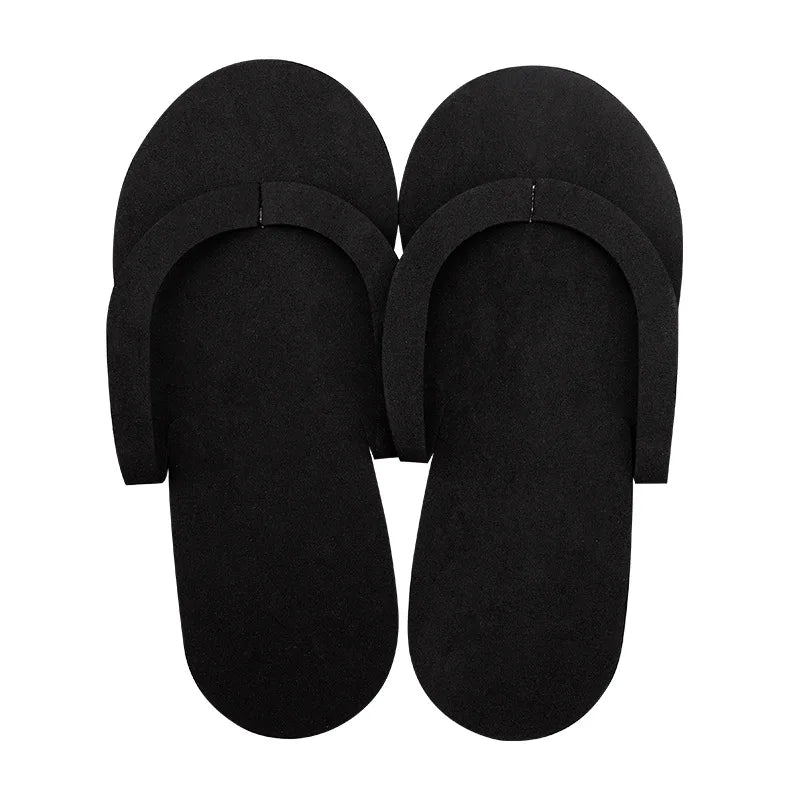12-Pack Disposable Foam Pedicure Slippers for Salon & Spa