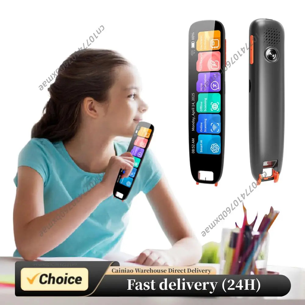 Multifunction Dictionary Pen TYPE-C Charging Offline Translation Pen 4.18 In Touch Screen Assistive Reading Pen for Home Office Peaceful Pleasures Health and Wellness
