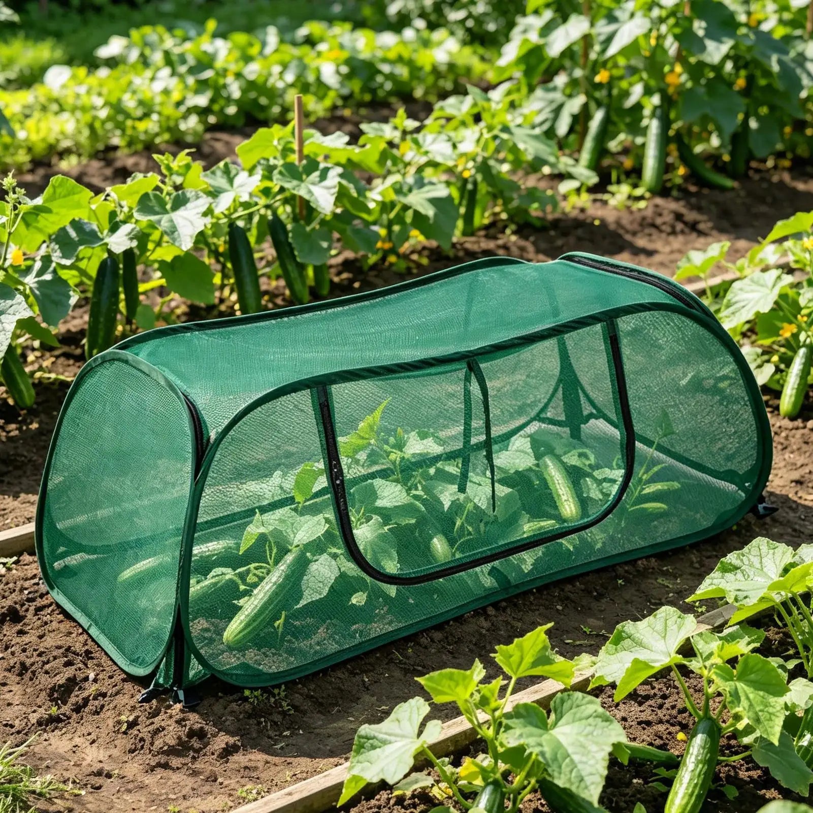 Raised Garden Bed Cover Reusable Guard Tent Plant Protector Mesh Garden Cover For Fruits Flowers Strawberries Tomatoes Seedlings Peaceful Pleasures Health and Wellness