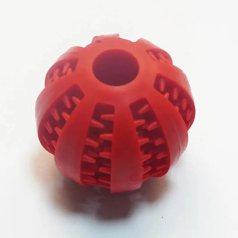 Cross-border pet dog leakage toy balls, teething puzzles, anti-boring and biting training toys Peaceful Pleasures Health and Wellness red
