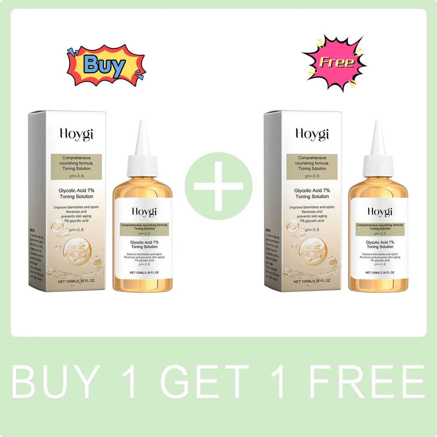 Glycolic Acid Toning Solution Oil Control Shrink Pores Smoothing Skin Rejuvenation Brighten Lighten Blemishes Moisturizing Toner Peaceful Pleasures Health and Wellness Buy 1 Get 1 Free