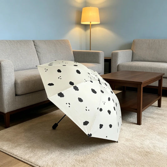 1pc Rainy and Sunny Dual-use Sun Umbrella for Students Sun Protection and UV Protection for Girls' Hearts Peaceful Pleasures Health and Wellness