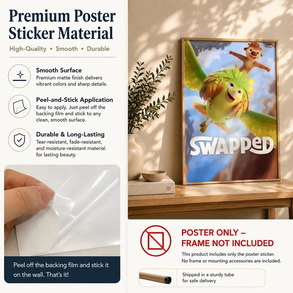 Movie-Swapped HD Self-Adhesive Waterproof Wall Art Poster Wall Art Poster Peaceful Pleasures Health and Wellness
