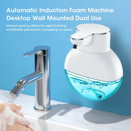 Touchless Automatic Foam Soap Dispenser 400ml Smart Hand Washing Machine With ABS Material USB Charging Foam Droplets Peaceful Pleasures Health and Wellness