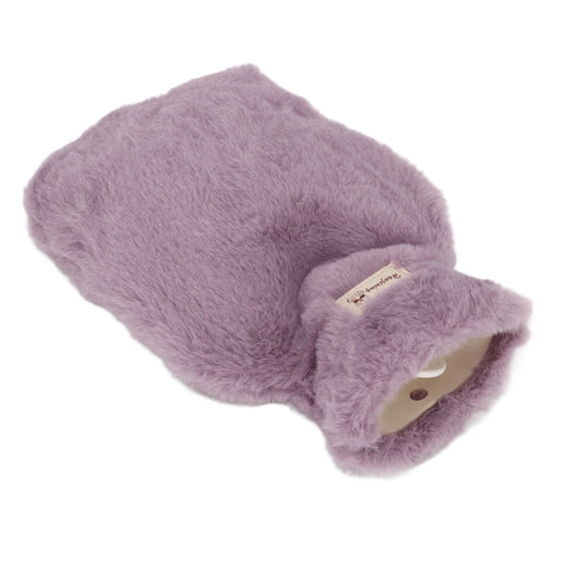 Warm Water Bottle Plush Hot Water Bottle Wide Mouth 1000ml Large Threaded Stopper Anti Slip Texture PVC Inner Liner for School Peaceful Pleasures Health and Wellness Default Title