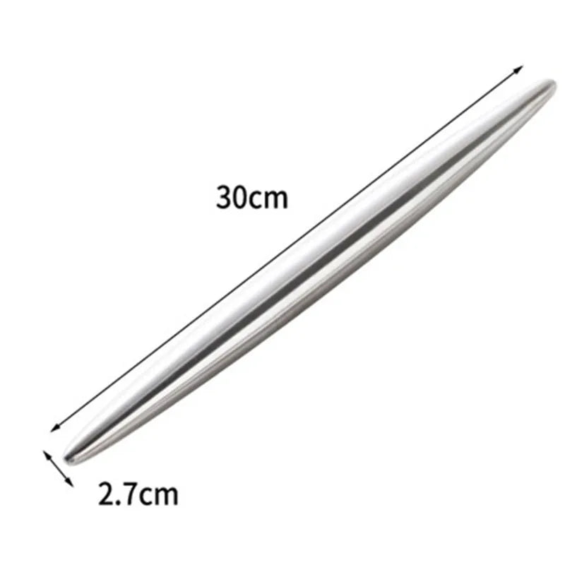 Stainless Steel Non-Stick Rolling Pin | 3 Sizes – Pizza, Dough, Cookies & Dumplings