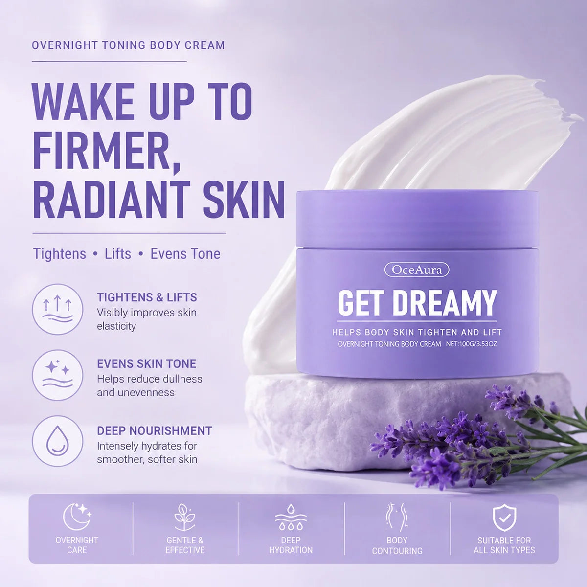 Jaysuing Overnight Firming Body Cream – Toning & Lifting 100g