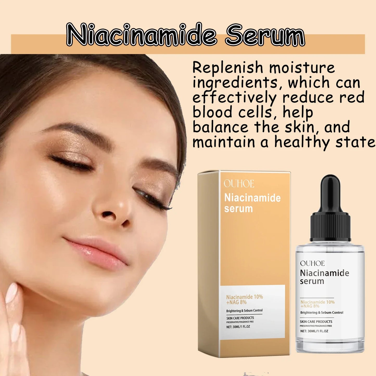 Ouhoe Firming Face Serum – Brightening, Hydrating & Pore Care