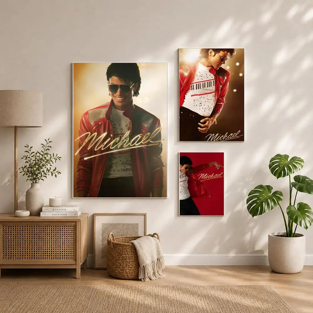 Movie-Michael Poster HD Self Adhesive Waterproof Wall Art Ideal for Home Office Dorm Bedroom Great Gift Peaceful Pleasures Health and Wellness