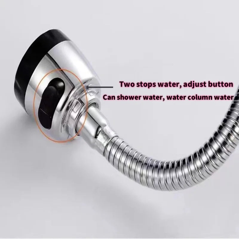 360° Swivel Kitchen Faucet Aerator | 2-Mode Spray Head Filter
