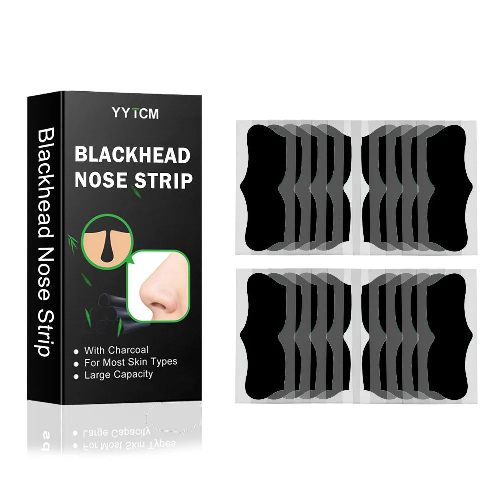 Large Size Black Nose Strips Bamboo Charcoal Blackhead Remover Deep Cleansing Pore Strips for Nose Care 5/10/15/20/30/40/80pcs Peaceful Pleasures Health and Wellness 1box 20pcs