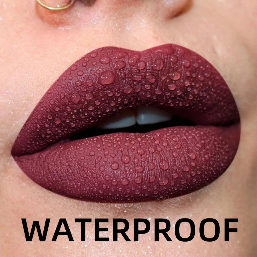 MCD 19-Shade Matte Velvet Liquid Lipstick – Waterproof Lip Glaze
