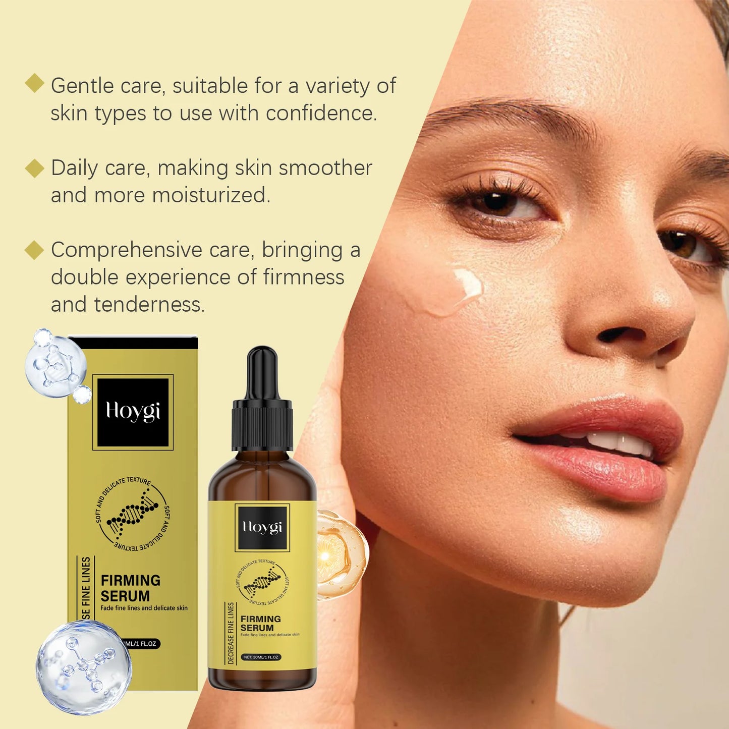 Anti-Wrinkle Firming Serum – Hyaluronic Acid & Vitamin E