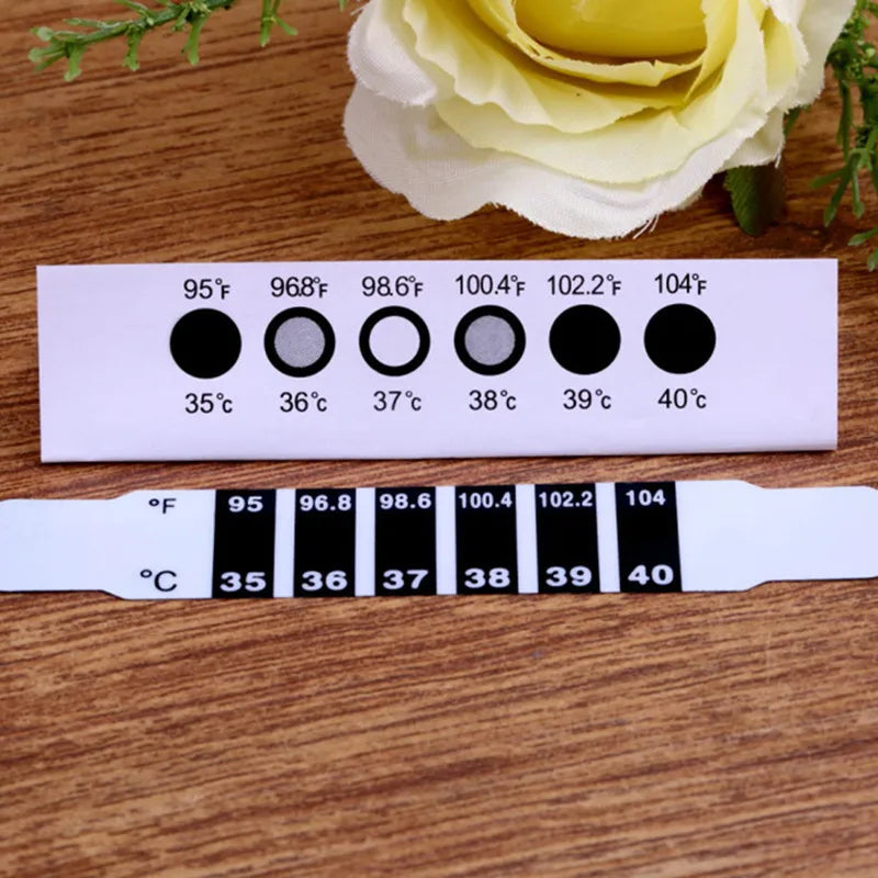 Baby Forehead Temperature Sticker Flexible Digital LCD Thermometer for Fever Test Water Milk Thermometer Accurate Kids Care Tool Peaceful Pleasures Health and Wellness