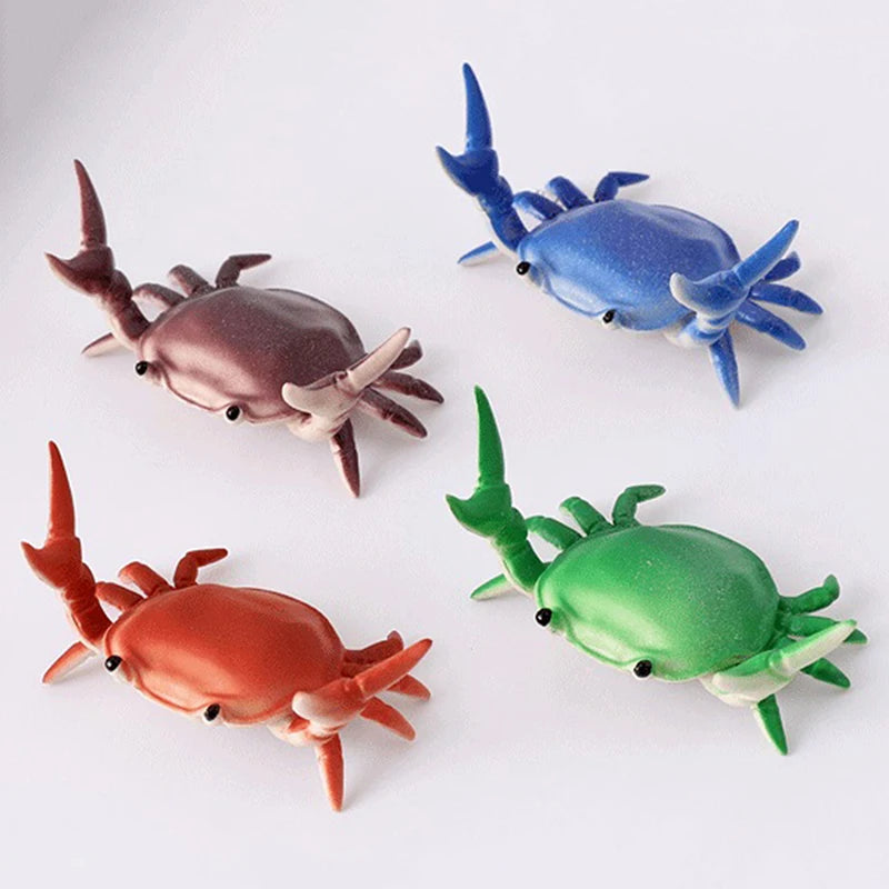 Creative and Cute Crab Pencil Holder Weight Lifting Pencil Holder Convenient Storage Phone Holder Decoration Model Peaceful Pleasures Health and Wellness