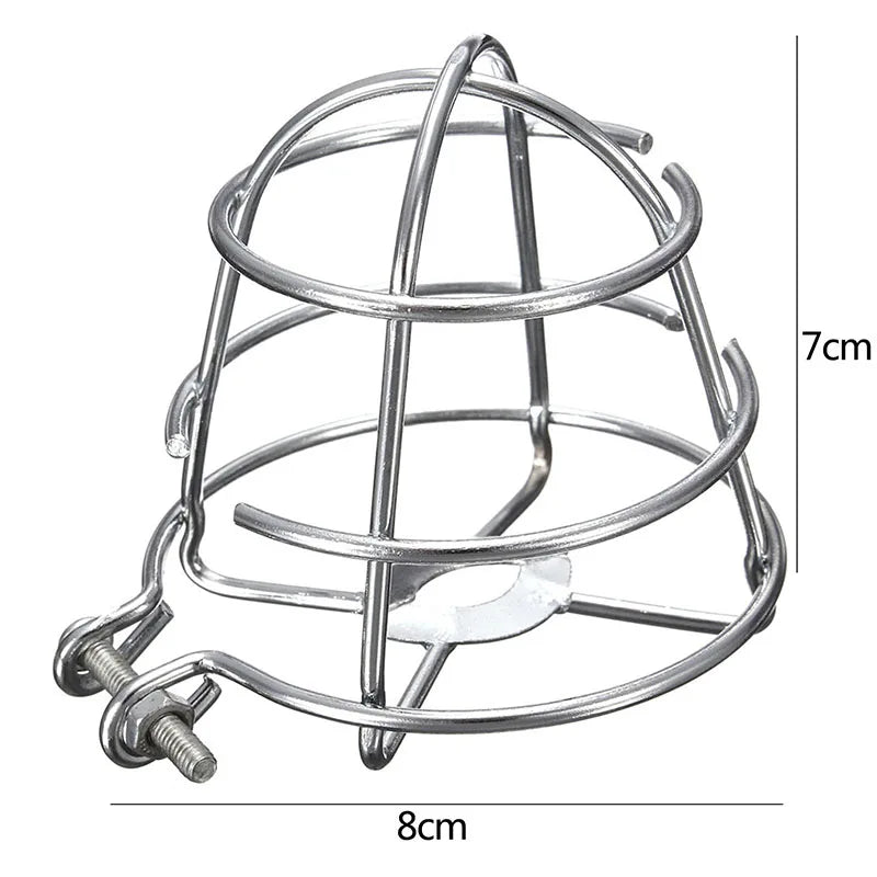 Automatic Fire Sprinklers Guard Cage Protector Deep Cage Fire Extinguishing System Sprinkler Bracket Protective Shielda Peaceful Pleasures Health and Wellness Silver