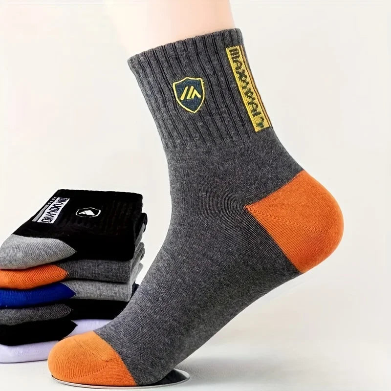 WEINONG Men's Crew Socks 5 Pack – Breathable All-Season Men's Crew Socks Peaceful Pleasures Health and Wellness