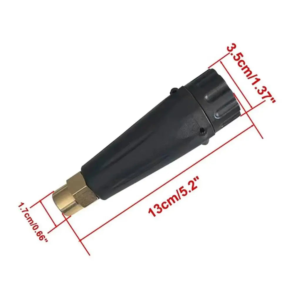 Automatic Car Wash Tool G1/4 Inlet Foam Nozzle High Pressure Washer Water Gun Cleaning Nozzle With 1.2mm Orifice For Outdoor Peaceful Pleasures Health and Wellness