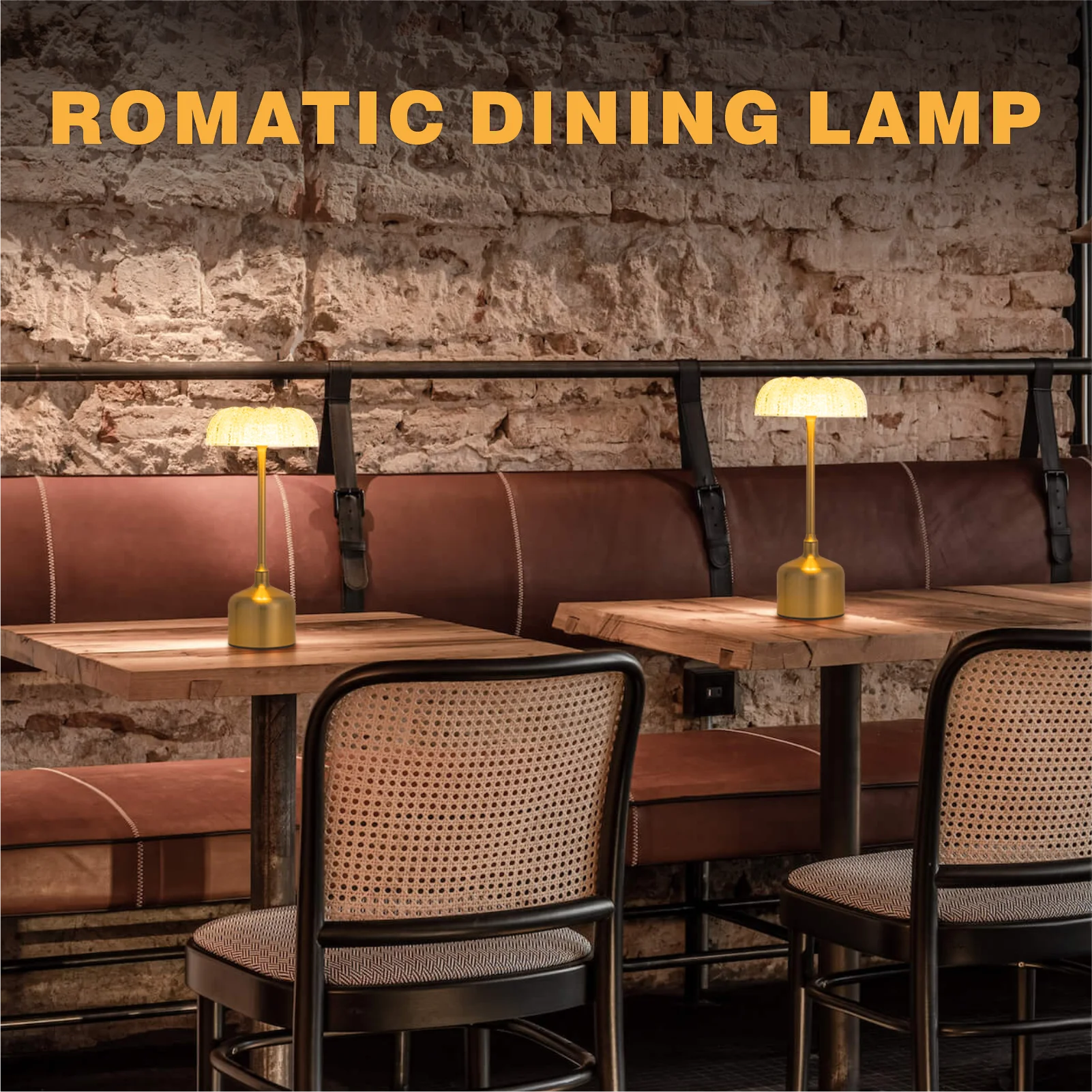 3000mah Retro Bar Table Lamp Restaurant Decoration Lamp LED Rechargeable Desk Light Touch Dimming Night Light Bedroom Lamp Peaceful Pleasures Health and Wellness
