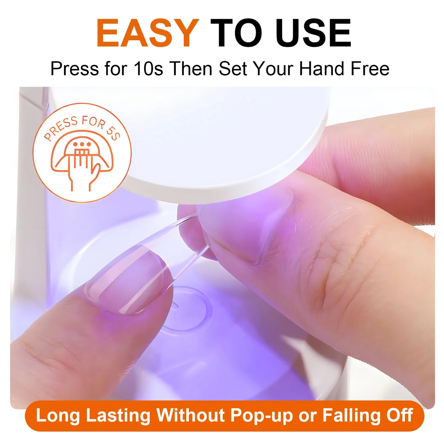 Solid Nail Glue Nail Tips Gel for Press On Nails,Acrylic Nail Gel for Manicure Extension,False Nails Adhesive Glue Long Lasting Peaceful Pleasures Health and Wellness