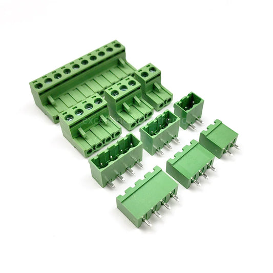 5pcs 5.08mm Pitch PCB Screw Terminal Block Connector Closed PlUG-IN Plug Socket 2EDG 2P 3P 4P 5P 6P 7P 8P 9P 10P 12P Peaceful Pleasures Health and Wellness