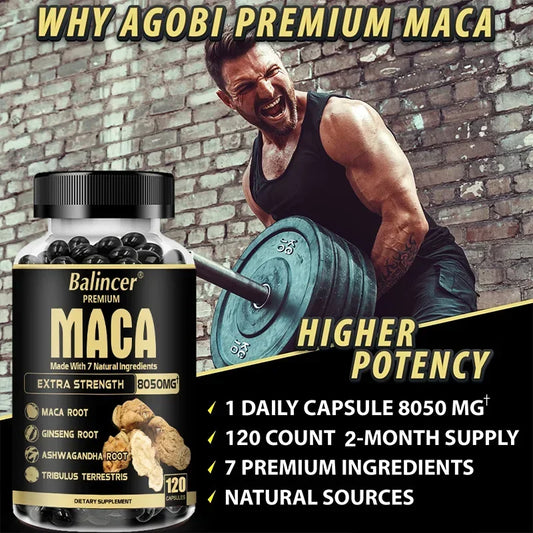 Organic Maca Root - with Panax Ginseng - Helps Provide Strength and Endurance During Workouts and Improves Mental Focus Peaceful Pleasures Health and Wellness