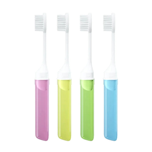 Foldable Travel Toothbrush | Portable Mini Toothbrush for Adults Travel Toothbrush Peaceful Pleasures Health and Wellness