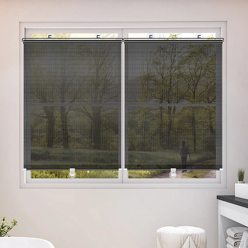 Retractable Sunshade Roller Blind – UV Window Curtain