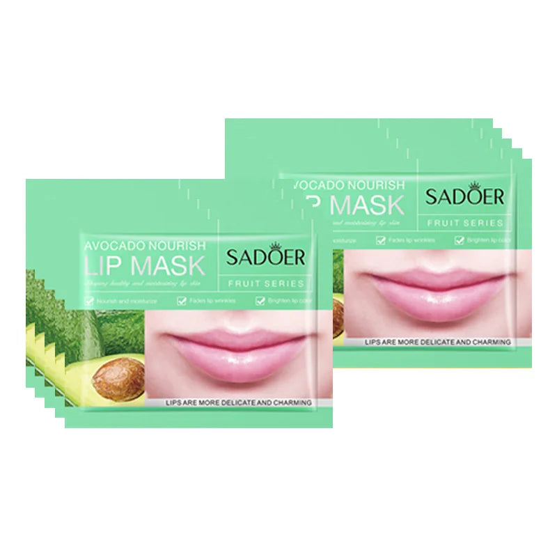 SADOER Fruit Collagen Lip Mask Patches – Hydrating 10 pcs
