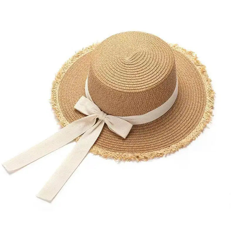 Women's Foldable Straw Sun Hat | Large Brim UV Protection