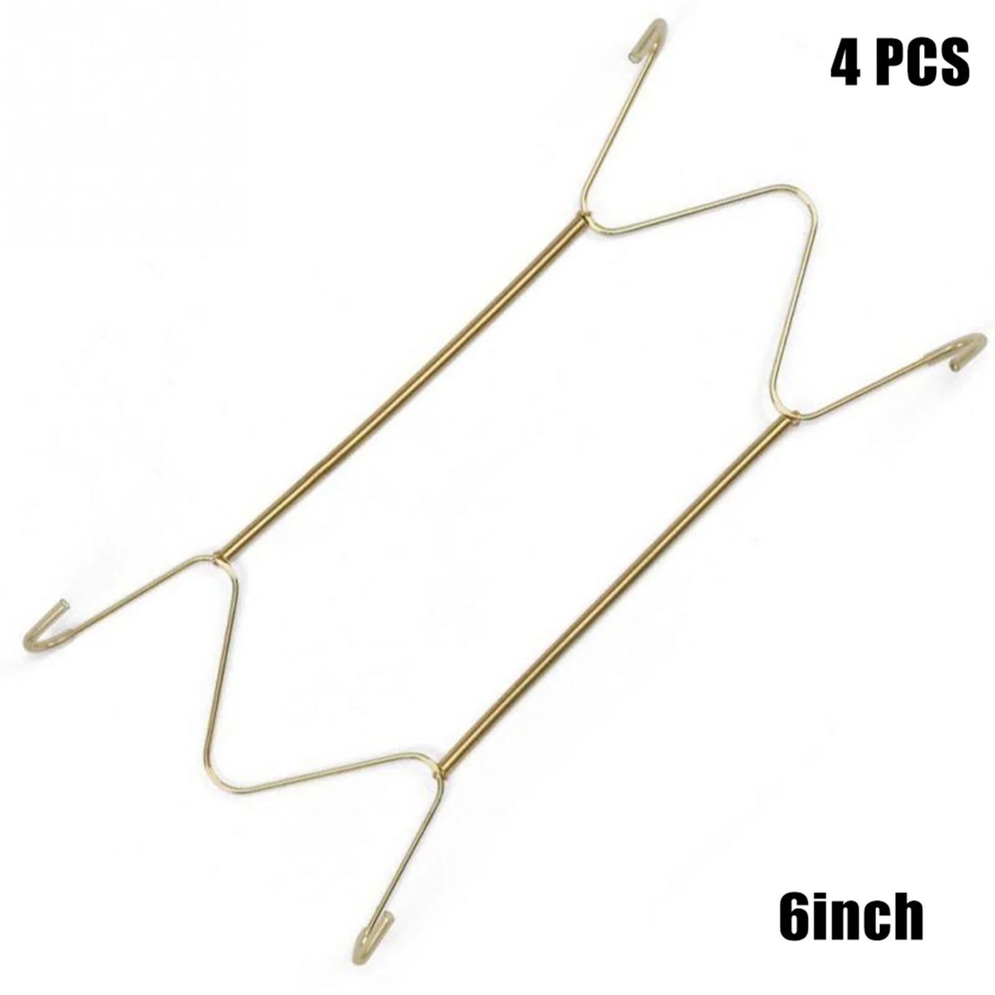4 Pcs Stainless Steel Plate Hangers Invisible Plate Hangers Holder Wall Hooks Home Decor For Hotel Home Restaurant Peaceful Pleasures Health and Wellness 6inch