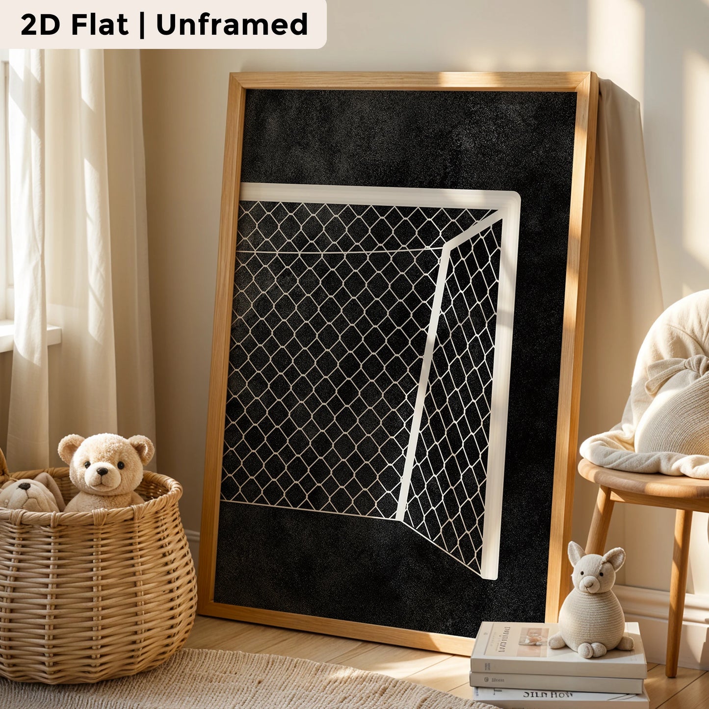 3-Piece Soccer Ball Canvas Wall Art | Kids Room Decor Print