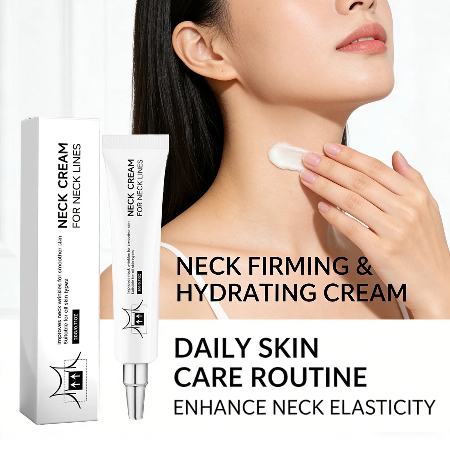 Neck Firming & Lifting Cream – Anti-Wrinkle Moisturizer 20g Neck Firming Cream Peaceful Pleasures Health and Wellness
