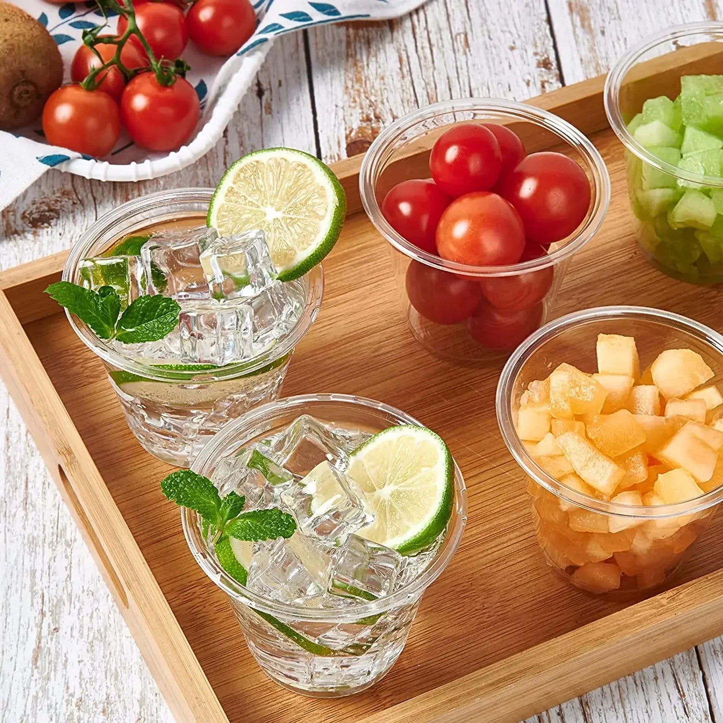 Clear Disposable Plastic Cups 25/50 Pack – Party & Picnic