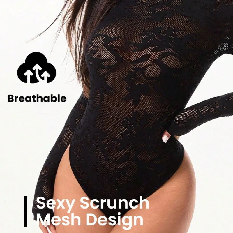 Women's Mesh Hollow-Out Yoga Jumpsuit | Sexy Fitness Romper