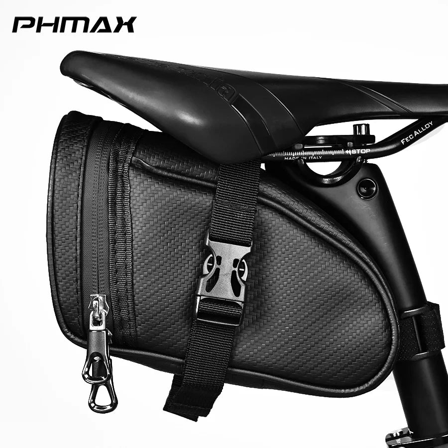 PHMAX Waterproof Bicycle Saddle Bag – Reflective Large Capacity