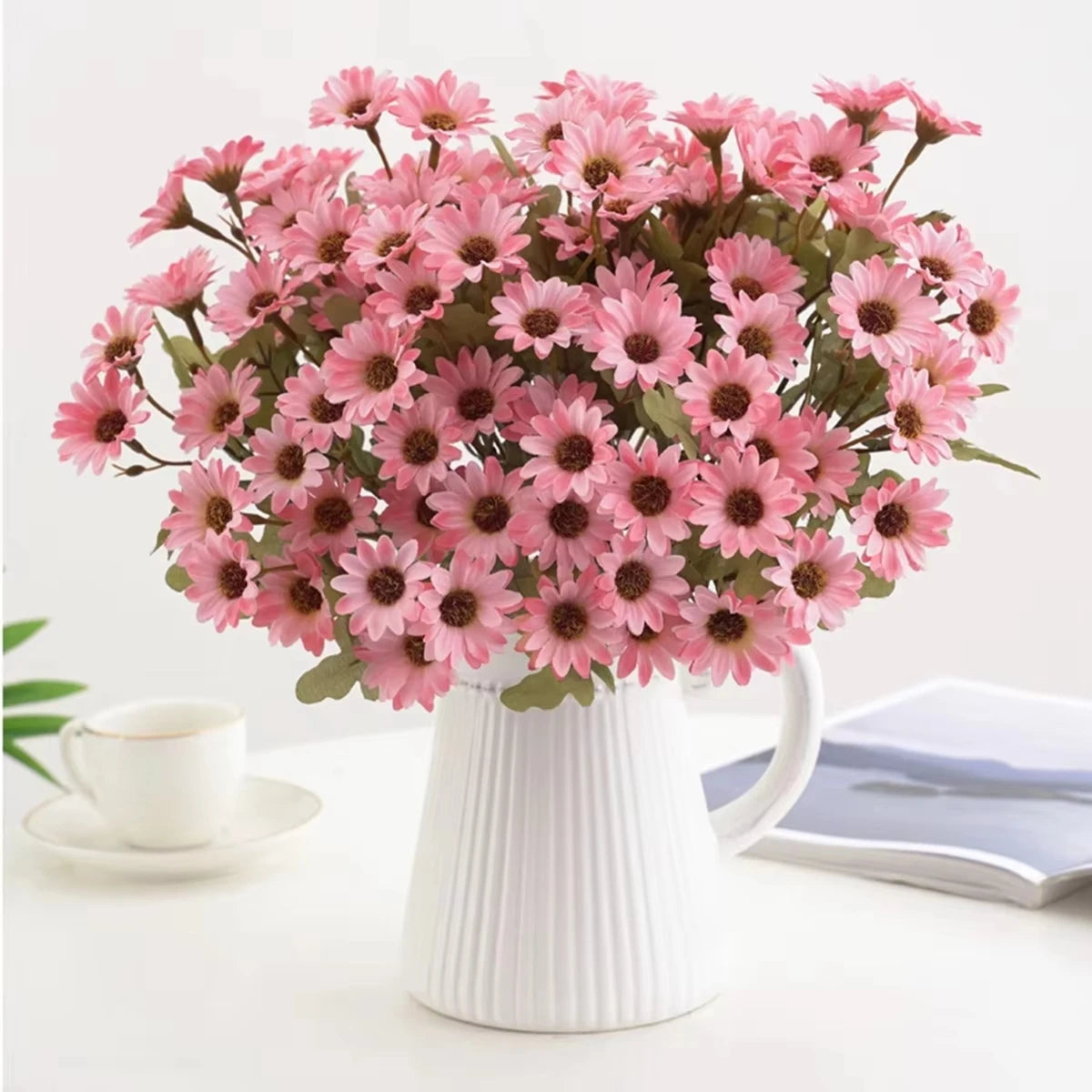 Silk Daisy Artificial Flowers for Wedding, Home & Garden Decor