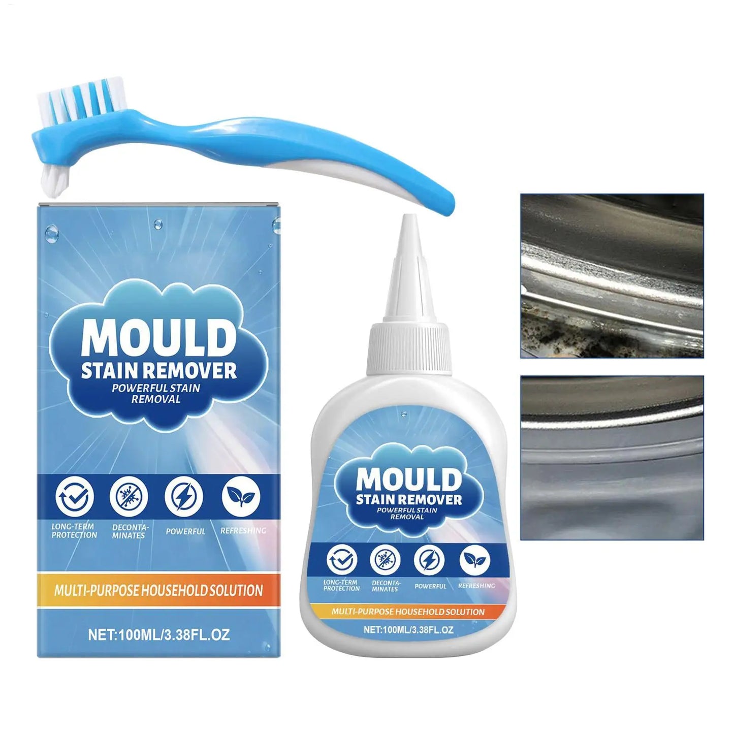 Heavy-Duty Mold Remover Gel 100ml – Tiles, Grout & Washer