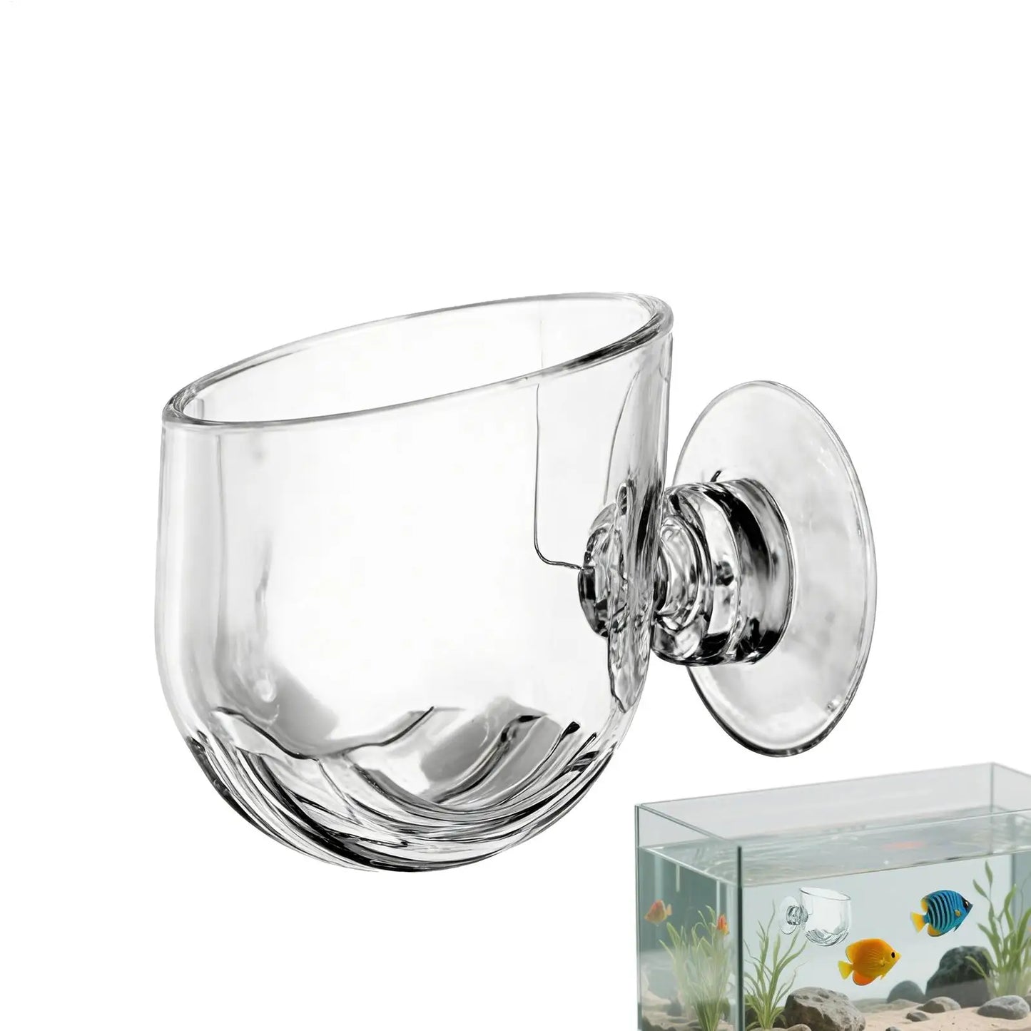 Aquarium Plant Cup Holder – Hanging Fish Tank Planting Cylinder
